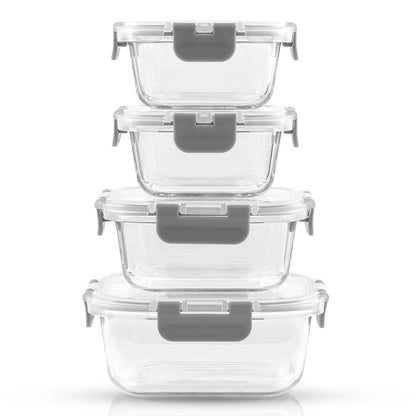 Joyjolt Joyful 24Pc (12 Airtight, Freezer Safe Food Storage Containers and 12 Lids), Pantry Kitchen Storage Containers, Glass Meal Prep Container for Lunch, Glass Storage Containers with Lids