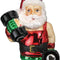 Bodybuilder Santa Glass Blown Ornament for Christmas Tree